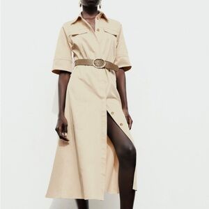 Zara shirt dress with belt